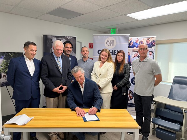 Governor Newson Signing Senator Umberg's bills into law.