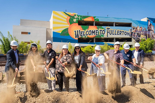 Team Umberg celebrated the groundbreaking for Fullerton’s newest attraction, the Union Pacific Trail.