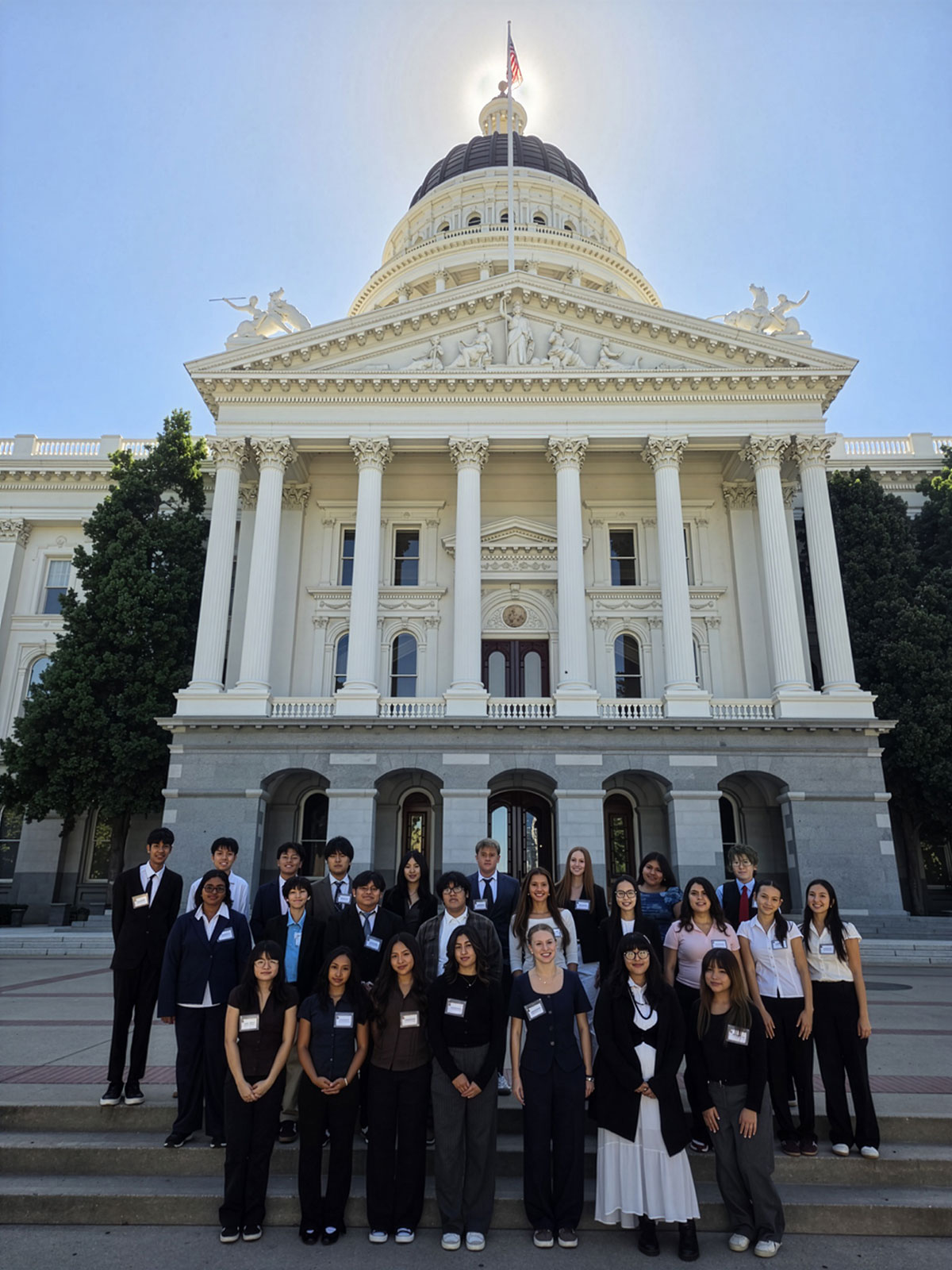 Young Senators at Sacramento State Capitol